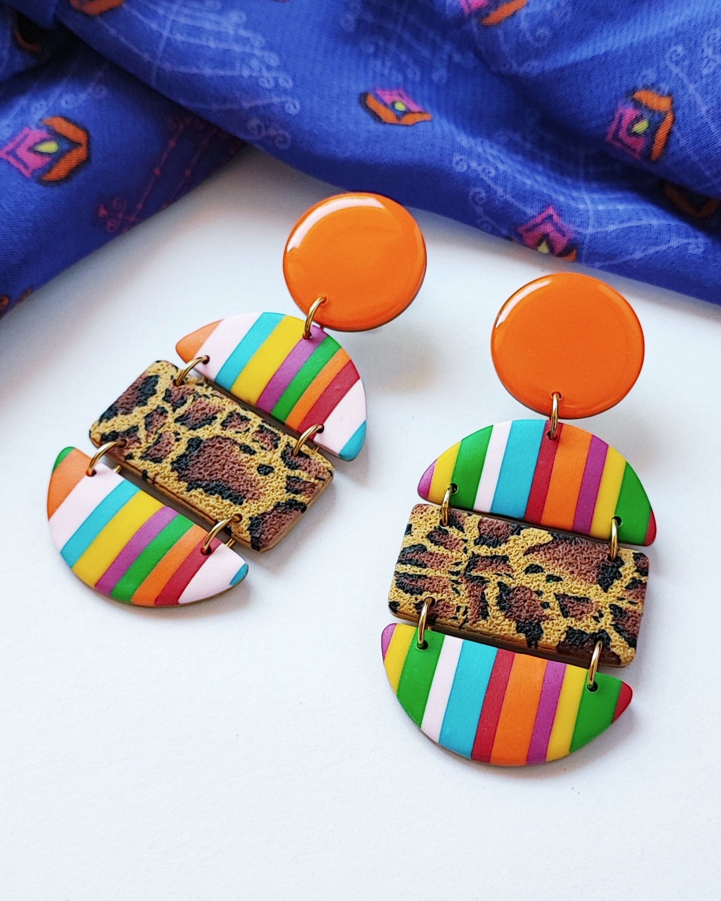 Boucles d'oreilles Rainbow Queen