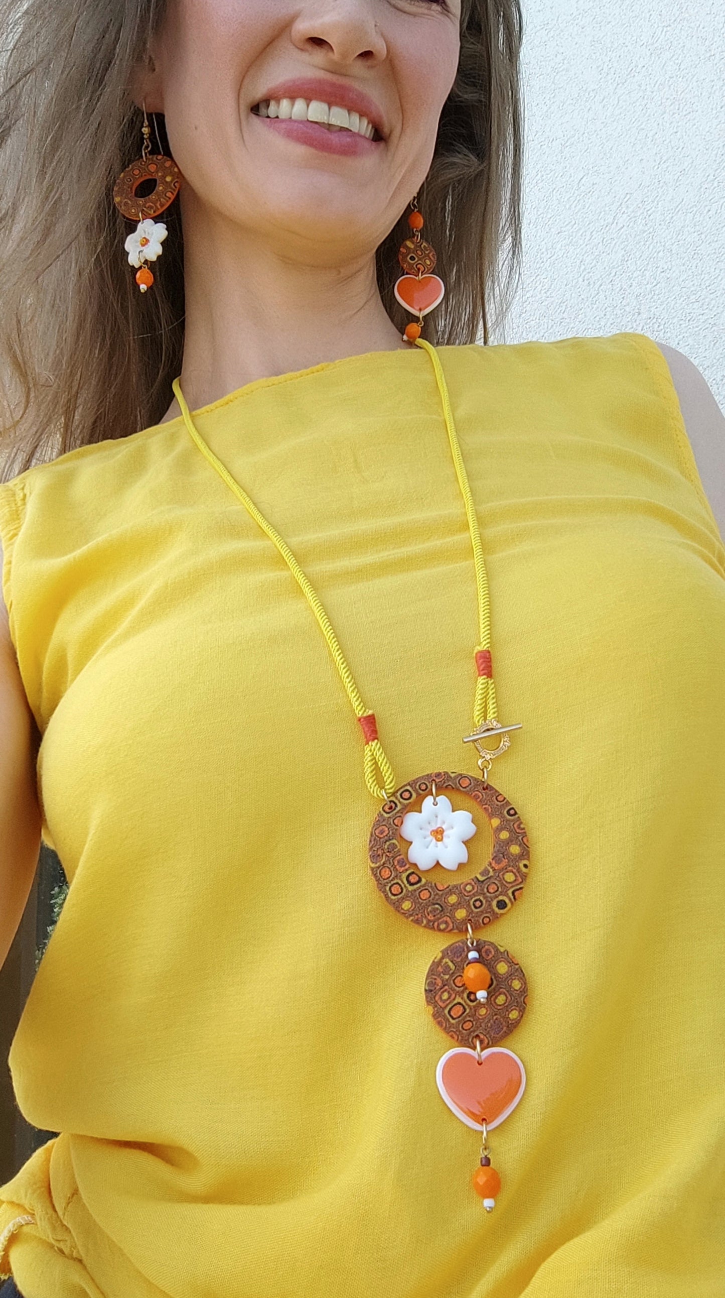 Collier sautoir Disco Sun