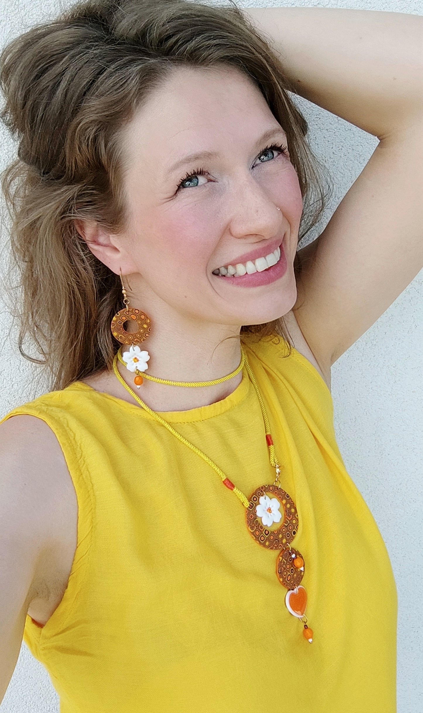 Collier sautoir Disco Sun