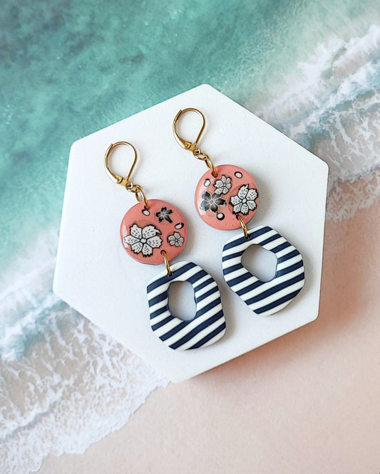Boucles d'Oreilles Calypso Corail