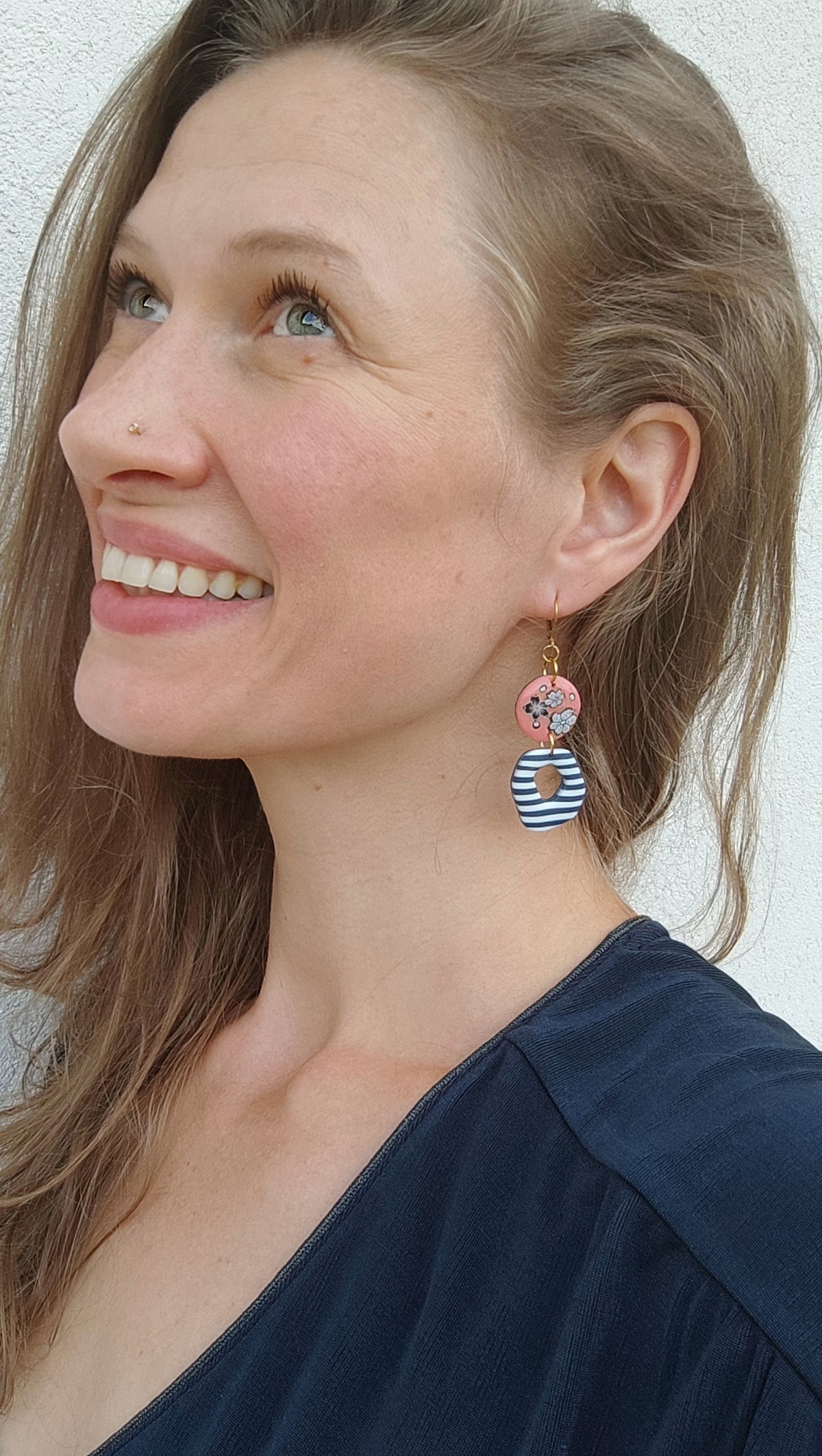 Boucles d'Oreilles Calypso Corail