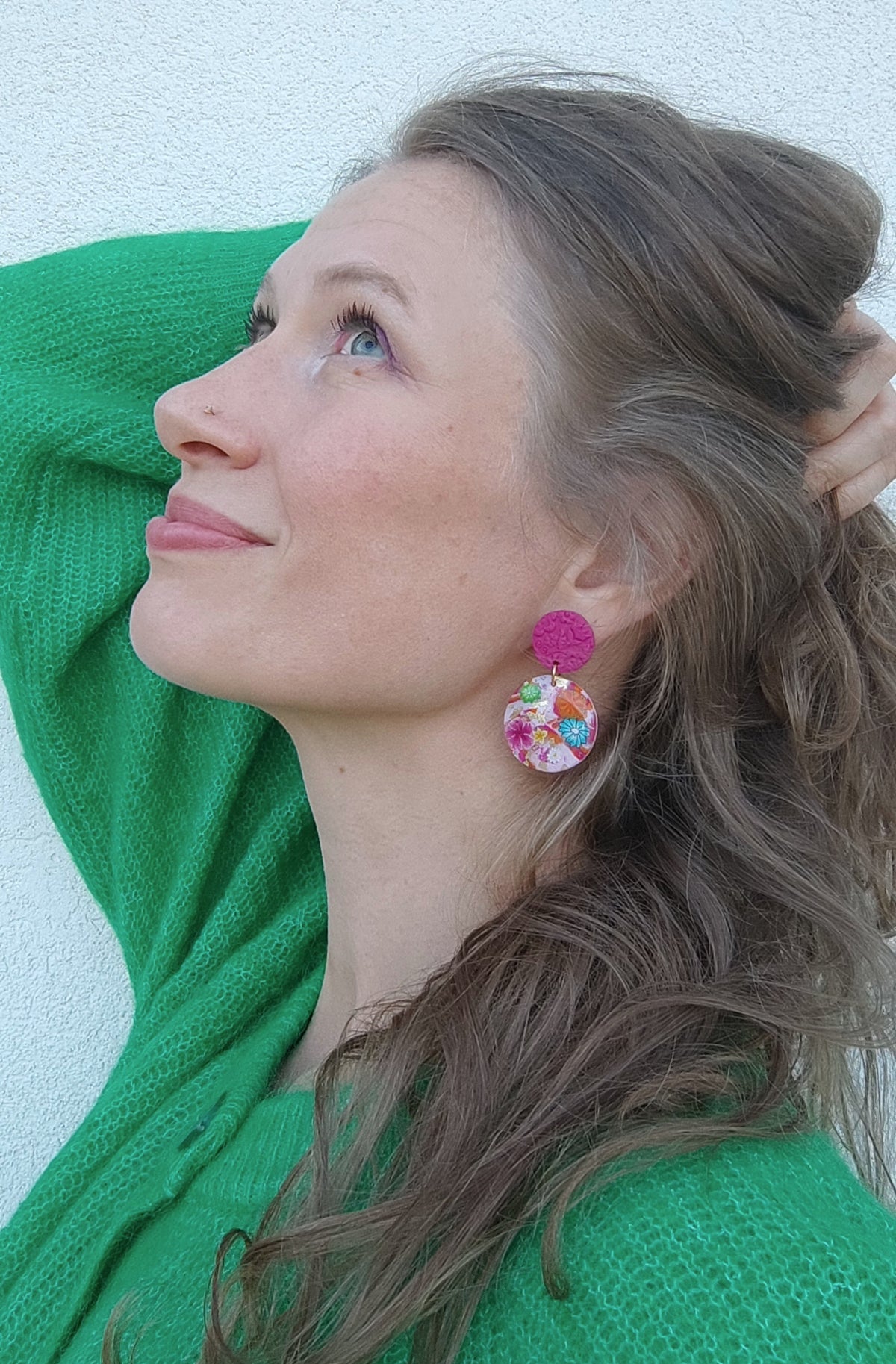 Orange Twist Earrings