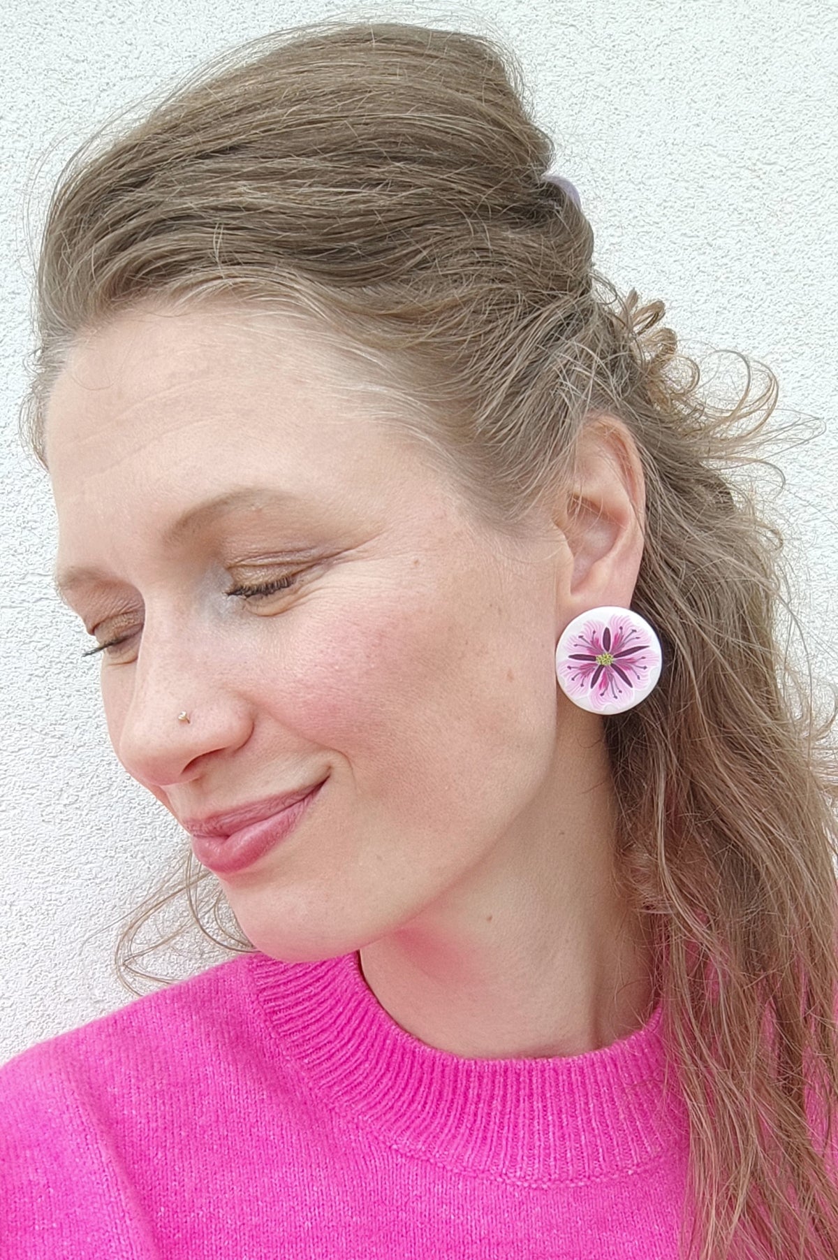 Orange Twist Earrings
