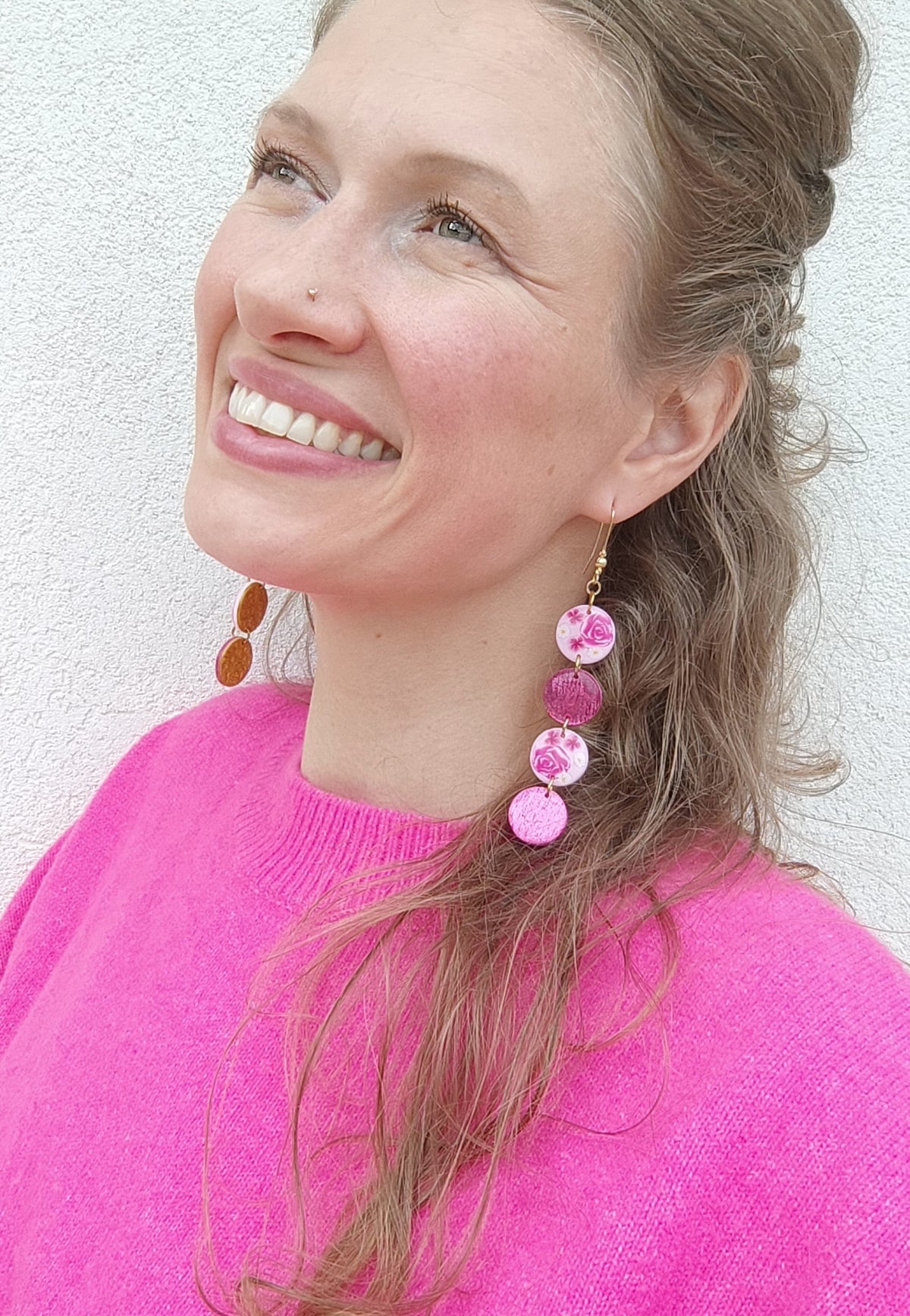 Orange Twist Earrings