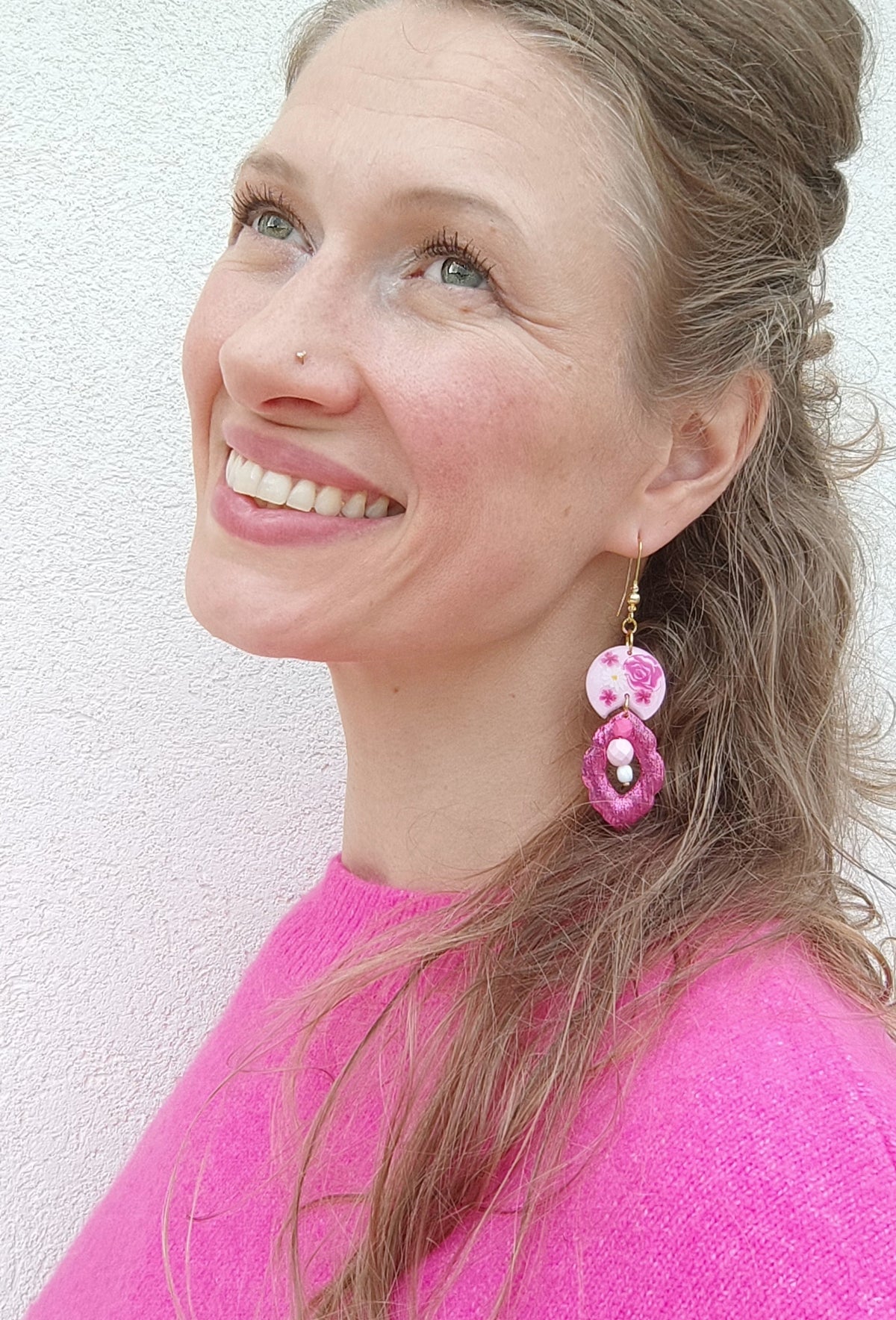 Orange Twist Earrings