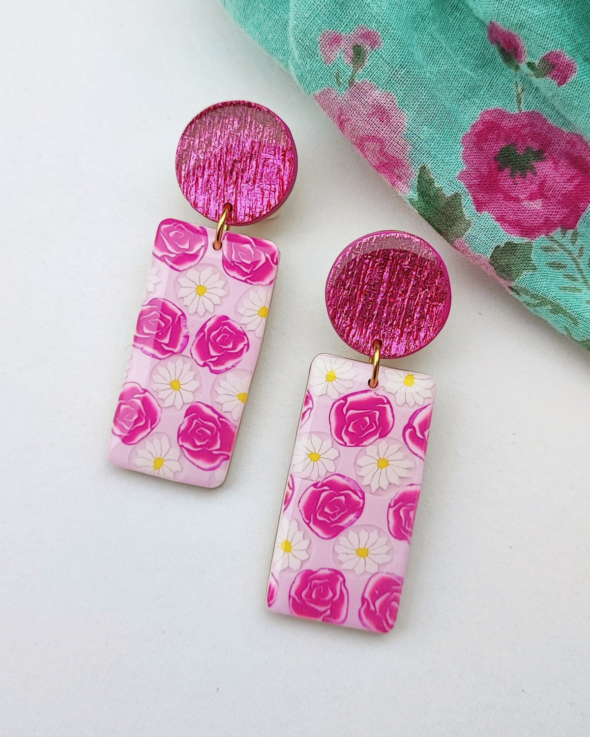 Orange Twist Earrings