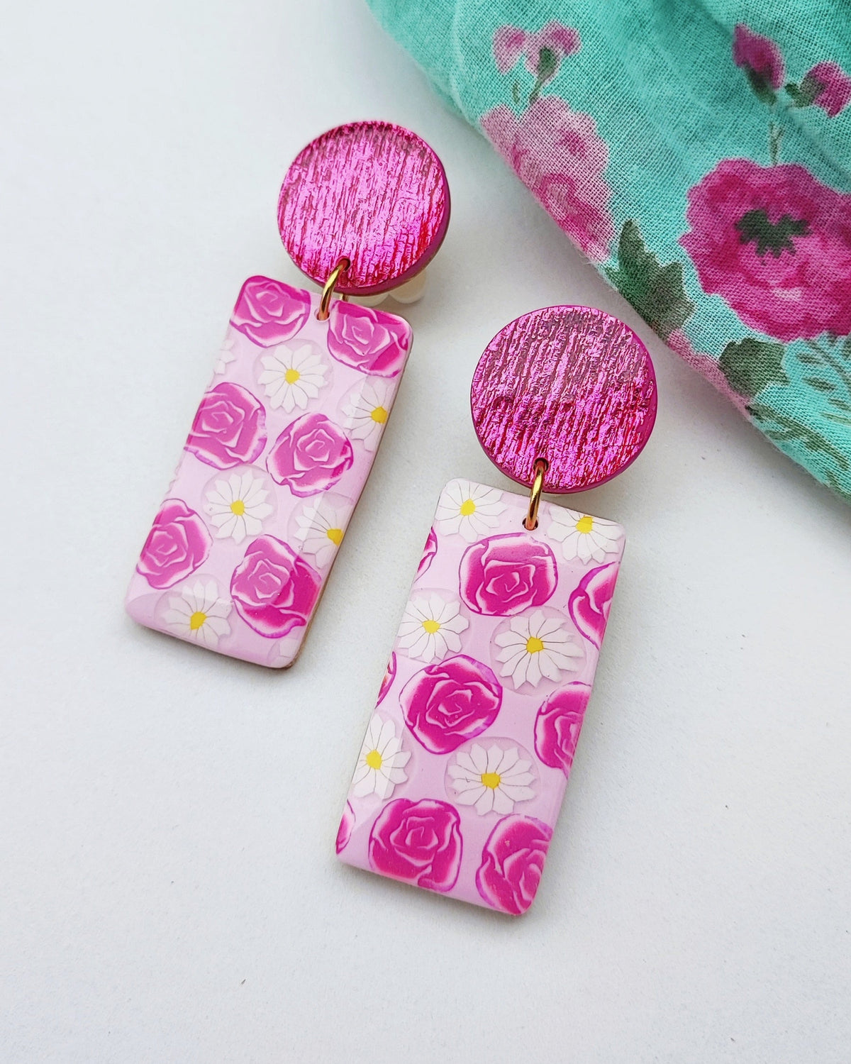 Orange Twist Earrings