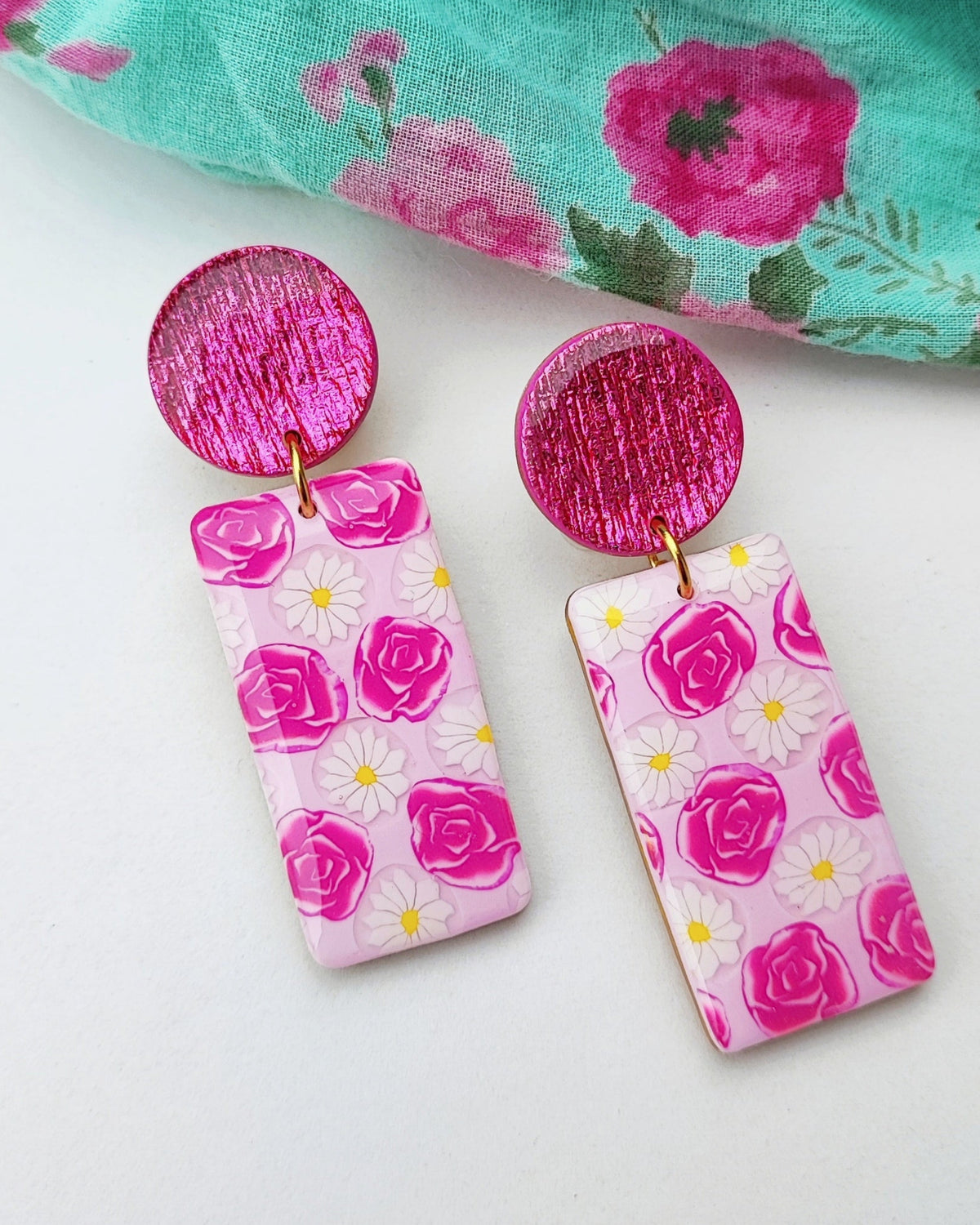 Orange Twist Earrings