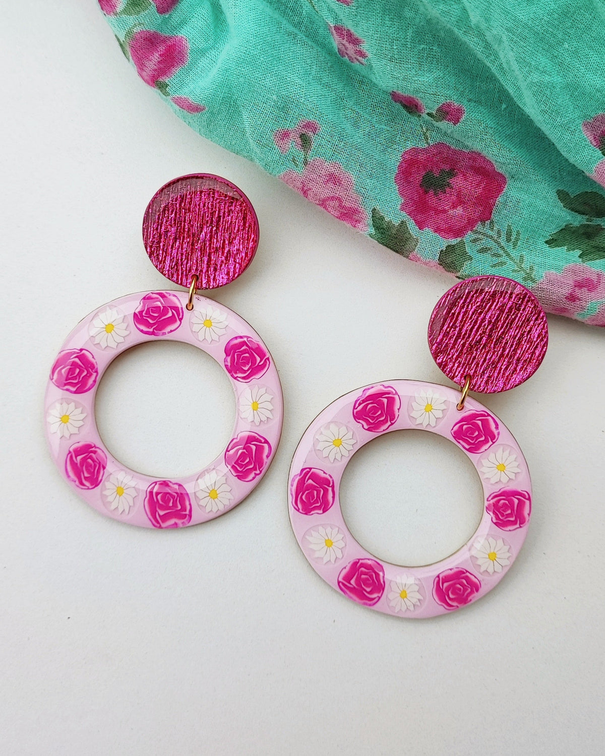Orange Twist Earrings