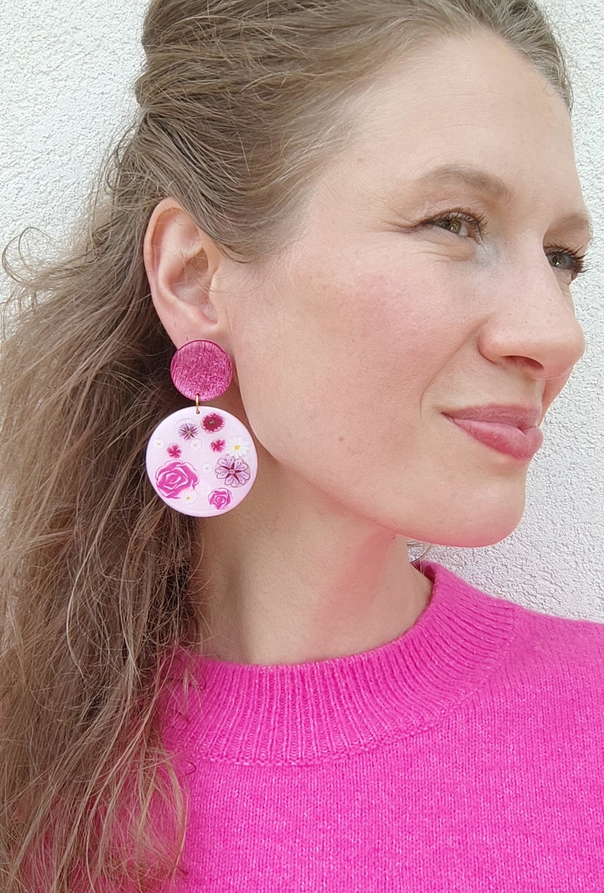 Orange Twist Earrings