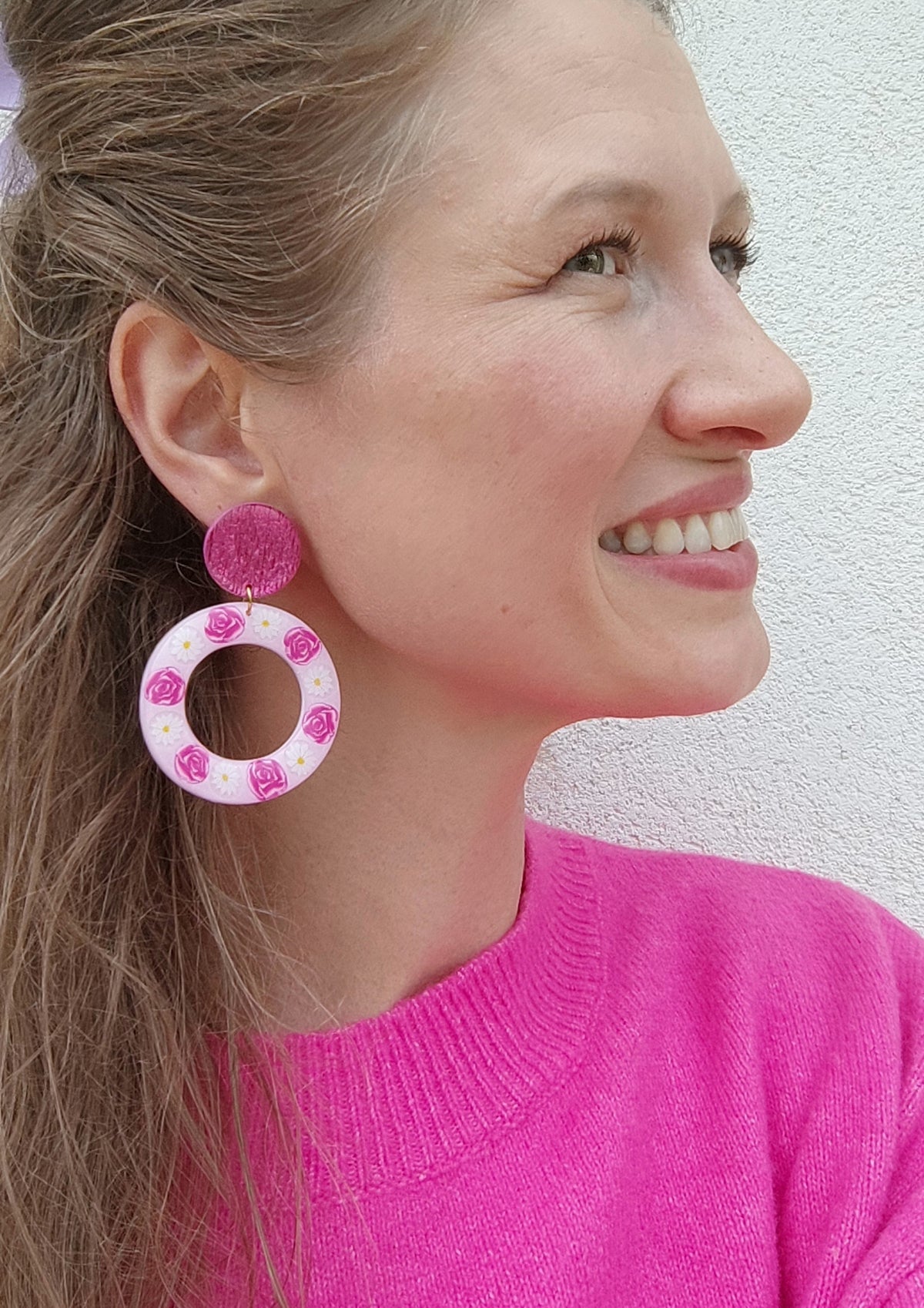 Orange Twist Earrings