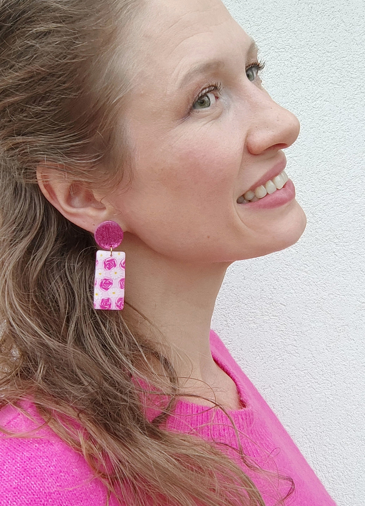 Orange Twist Earrings