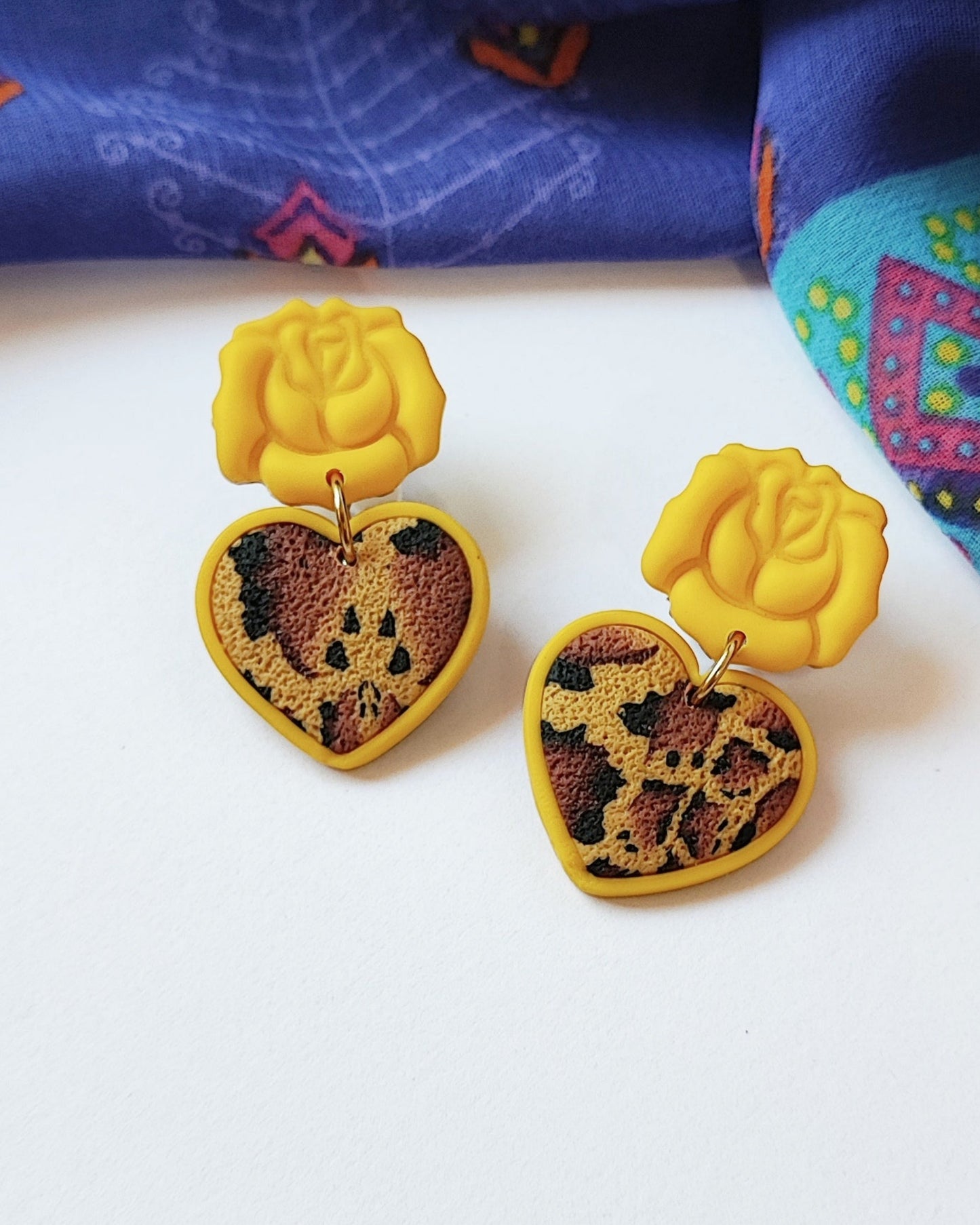 Boucles d'oreilles Pop Léo (9 coloris différents)