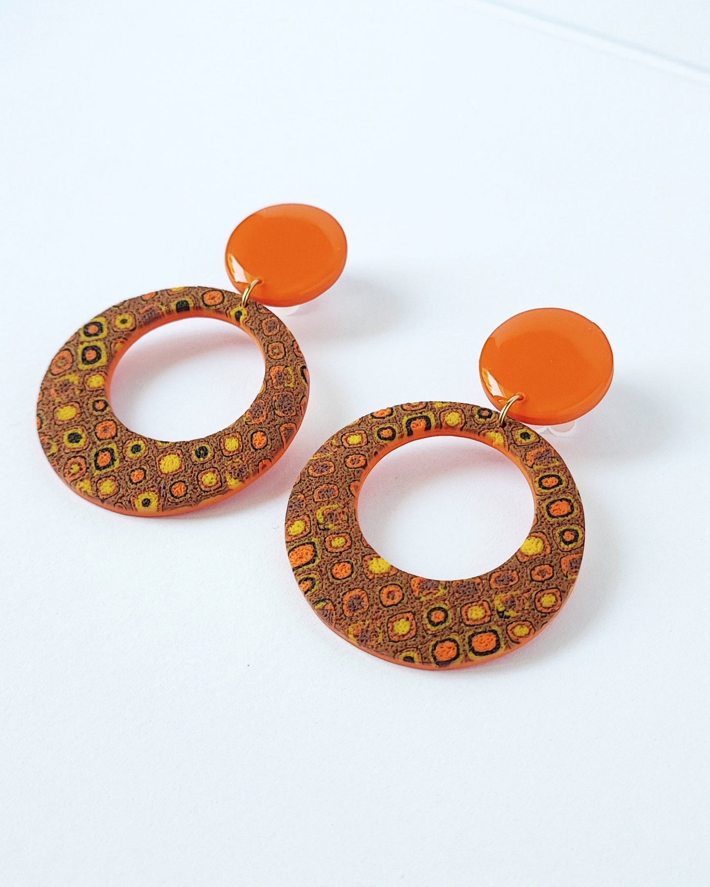 Boucles d'oreilles Orange Twist