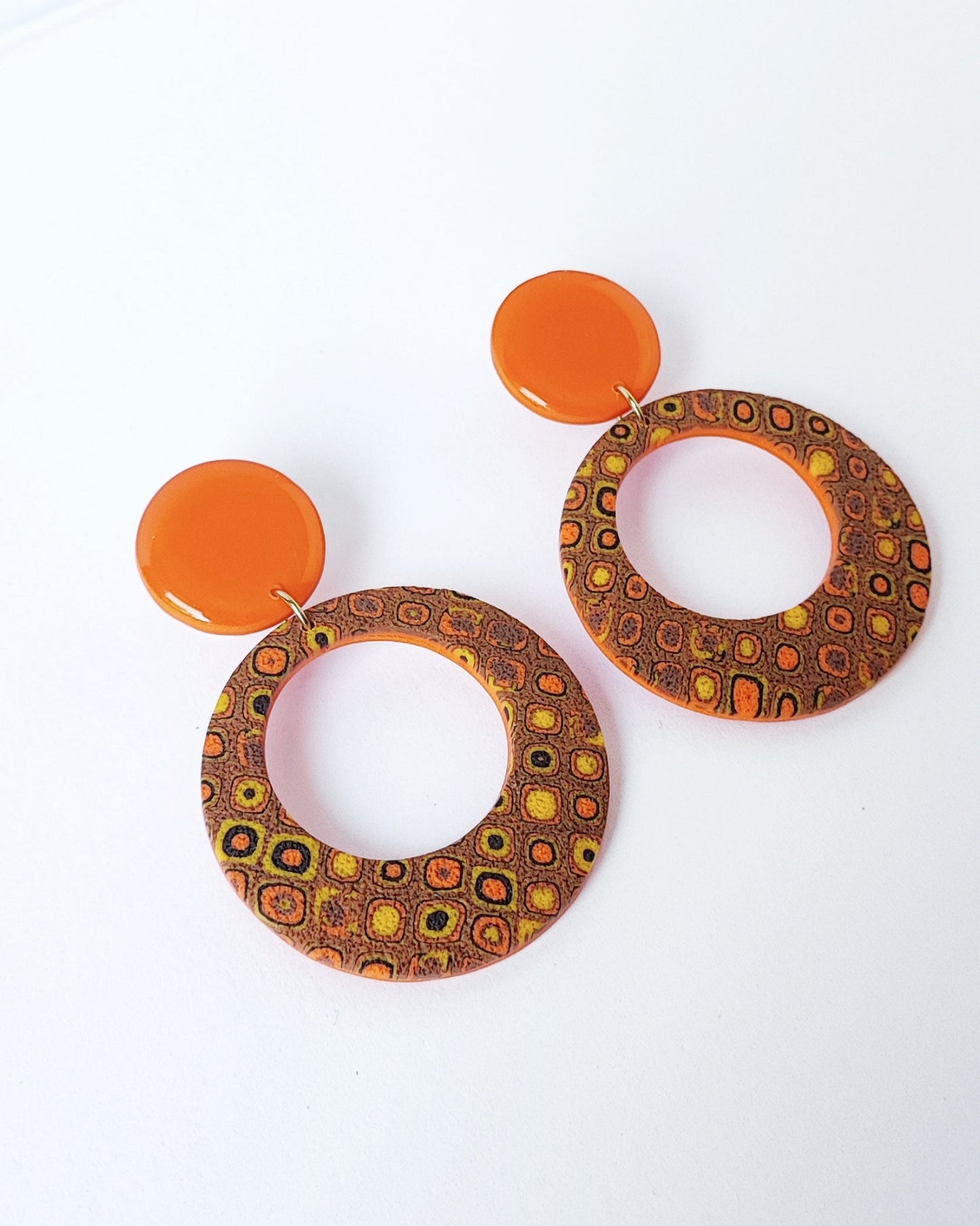 Boucles d'oreilles Orange Twist