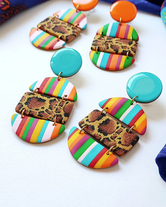 Boucles d'oreilles Rainbow Queen