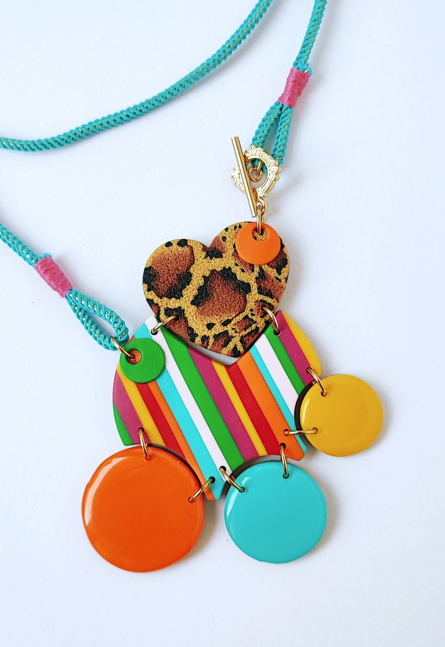 Rainbow Jungle Long Necklace