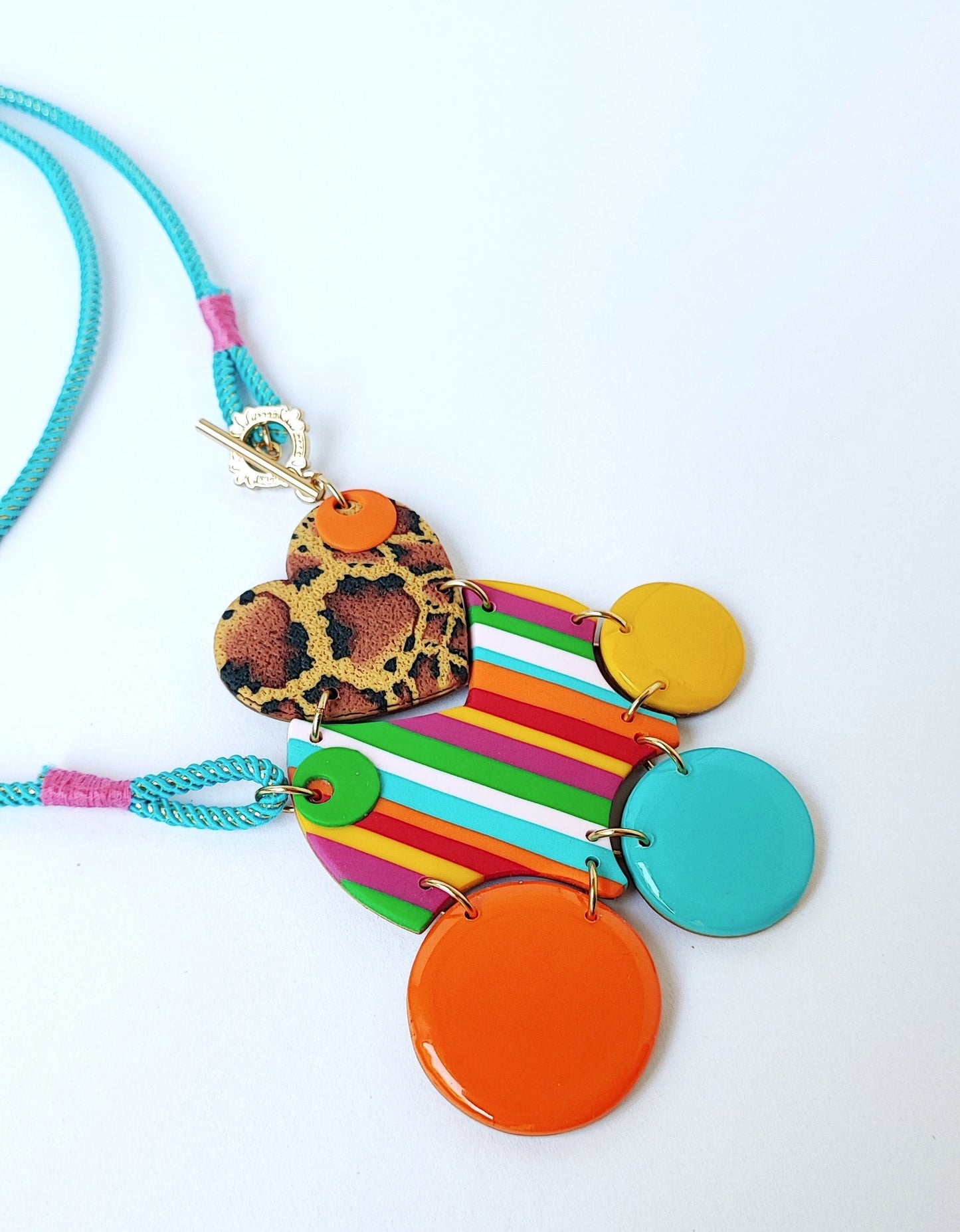 Rainbow Jungle Long Necklace