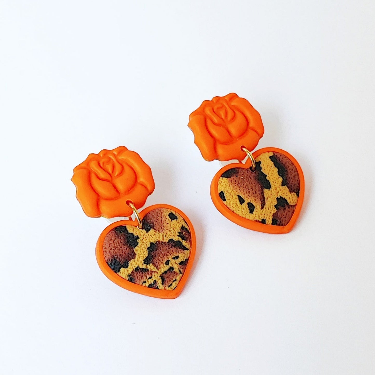 Boucles d'oreilles Pop Léo (9 coloris différents)